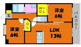 プレジール奥田の物件間取画像